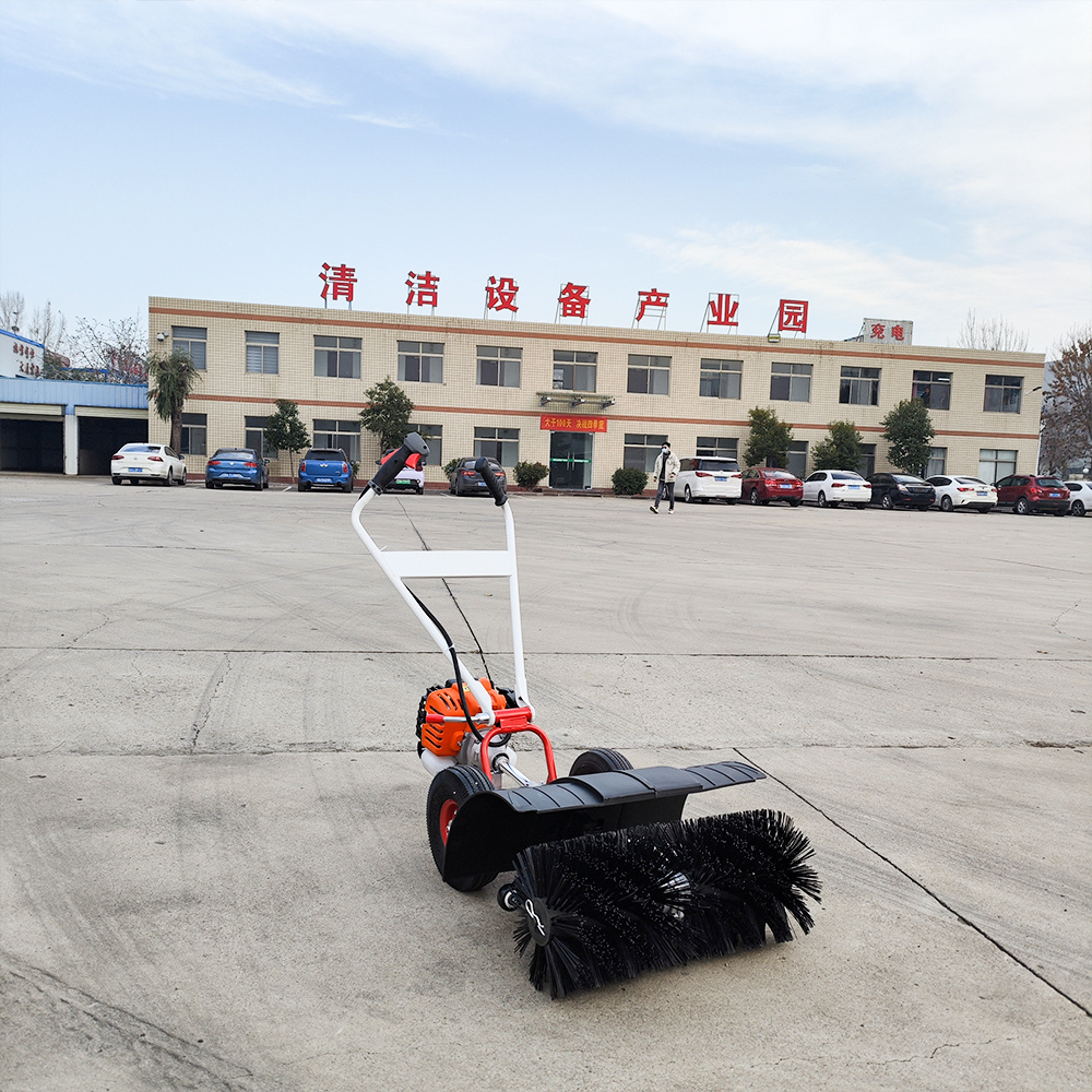 High quality Portable gasoline-powered artificial grass sweeper Soccer field lawn sweeper