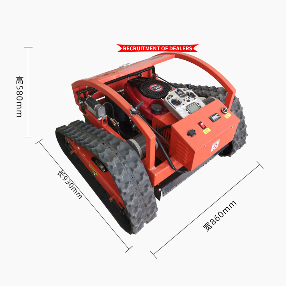 VOL-500 High Quality CE Approve Grass Cutting Machine Crawler Brush Cutter For Agriculture electric remote control AI robot lawn