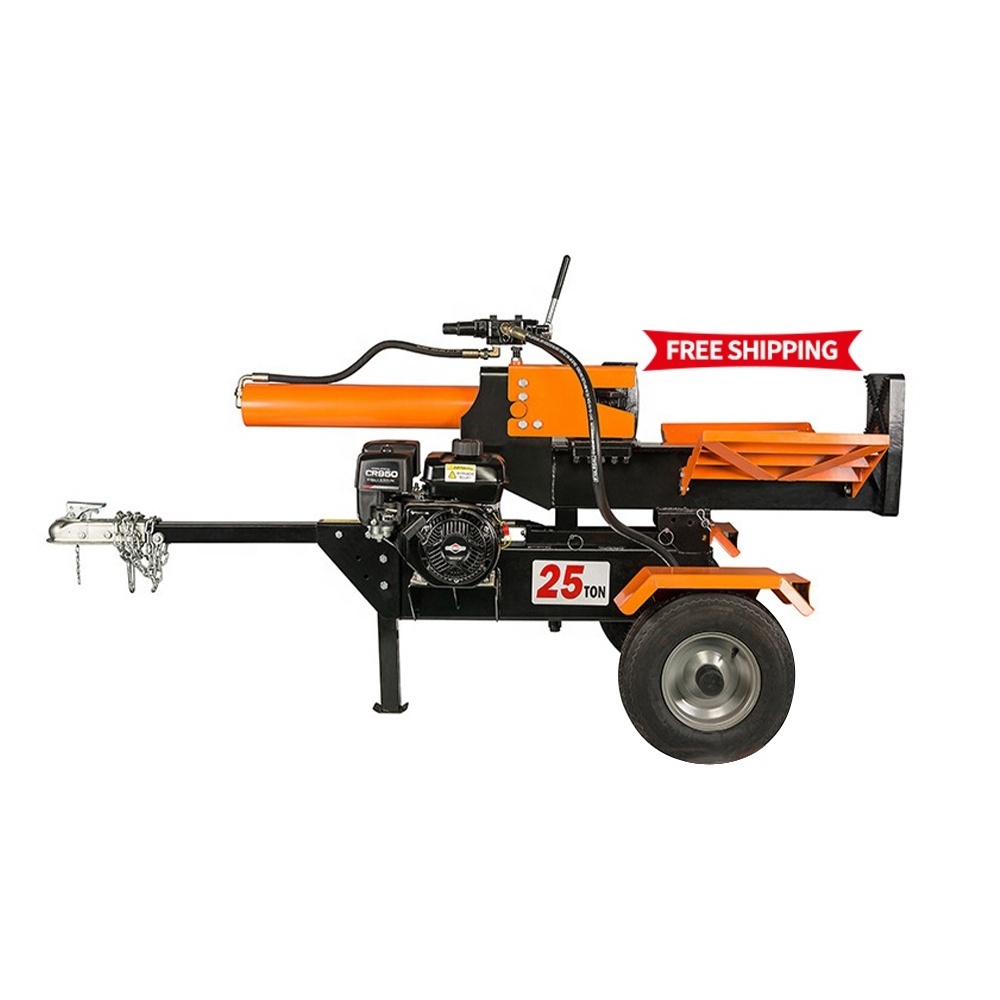 40-50 Ton New CE Gasoline firewood processor / log splitter / wood cutter