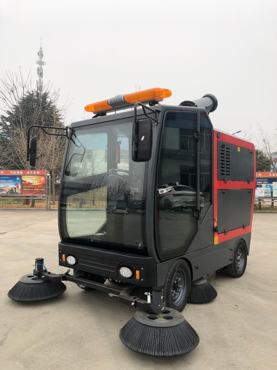 High Quality Battery Floor Sweeper Industrial Road Sweeper Sidewalk Automatic Street Sweeper