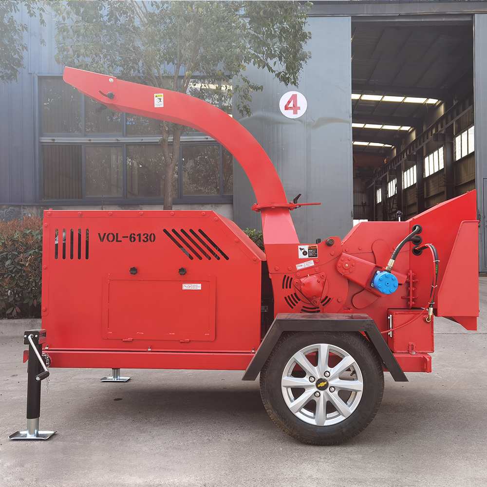 China 6 inch Diesel Wood Chipper Retail Industrial Wood Chipper Forestry Wood Chipper For Sale