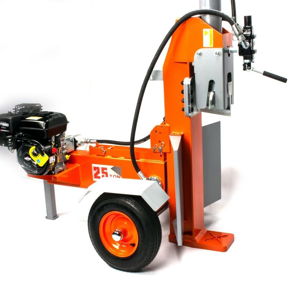 2024 New 4 Way Wedge Splitting Machine Split Log Splitting Machine Automatic Wood Engine Wood Powered by 25 HP Loncin Engine