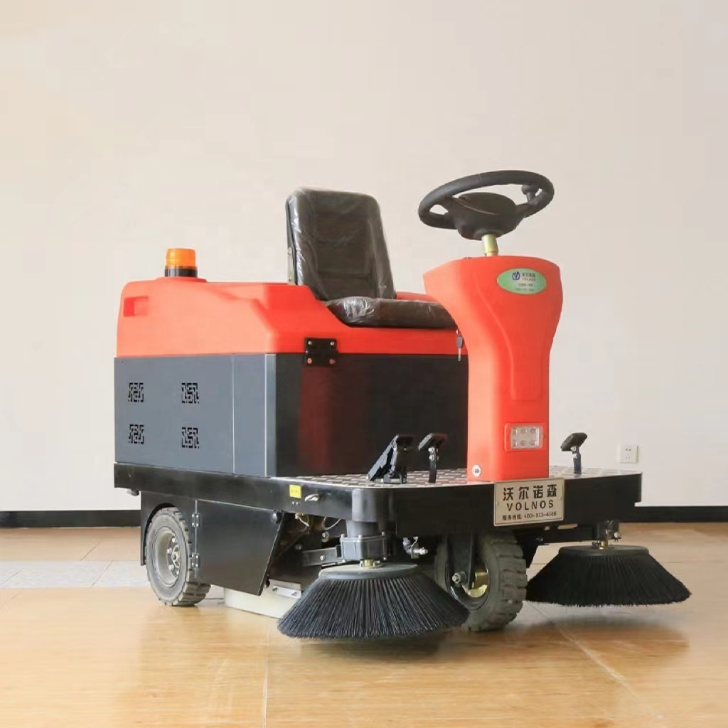 Ride-on type floor sweeper car electric road sweeper cleaning equipment