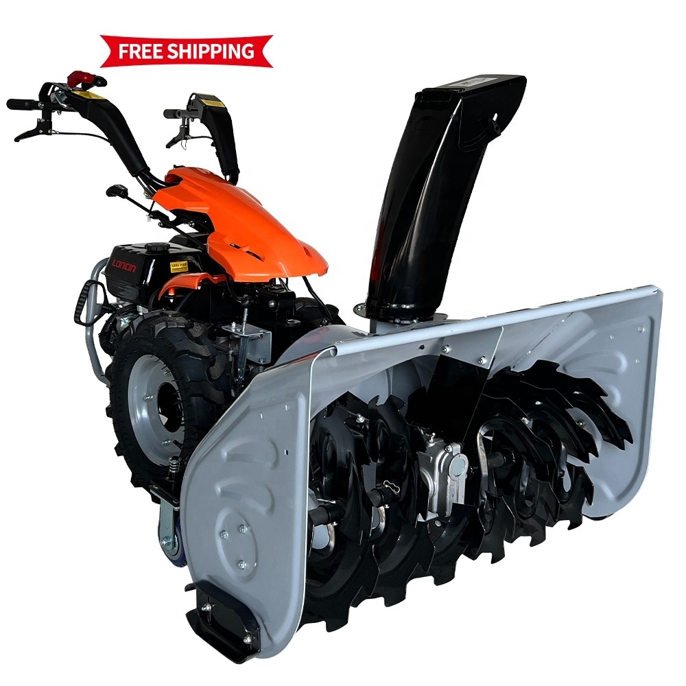 Cordless Snow Sweeper 420CC Mini Hydraulic Power Hand Push Snow Sweeper Cleaning  Snow Machine