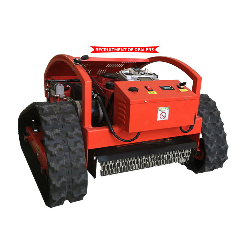 VOL-500 High Quality CE Approve Grass Cutting Machine Crawler Brush Cutter For Agriculture electric remote control AI robot lawn