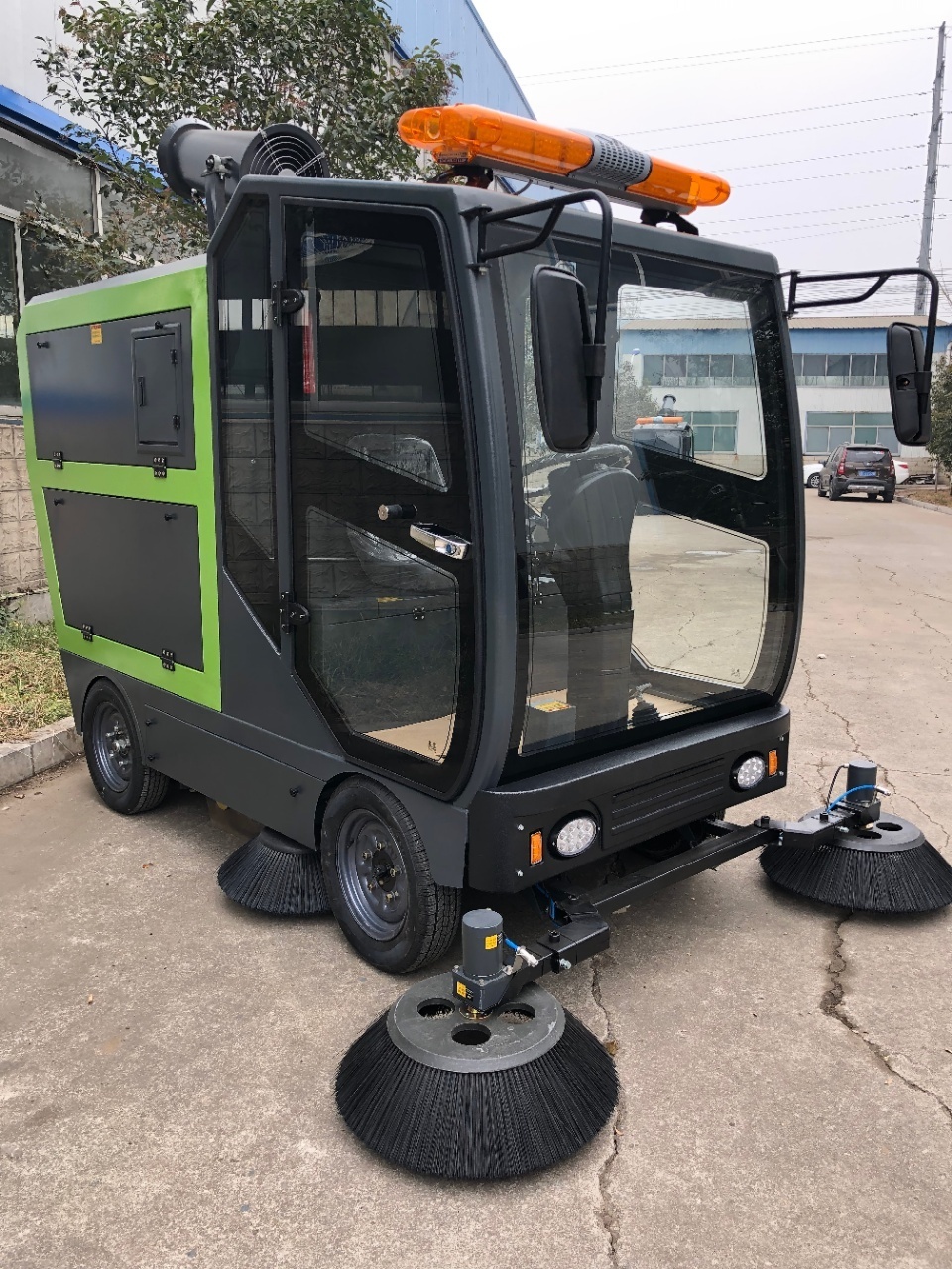 High Quality Battery Floor Sweeper Industrial Road Sweeper Sidewalk Automatic Street Sweeper