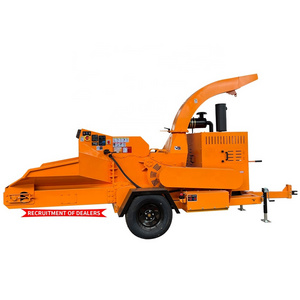 102HP Diesel Horizontal Mobile Wood Chipper Shredder Commercial Wood Chipper Professional Machine