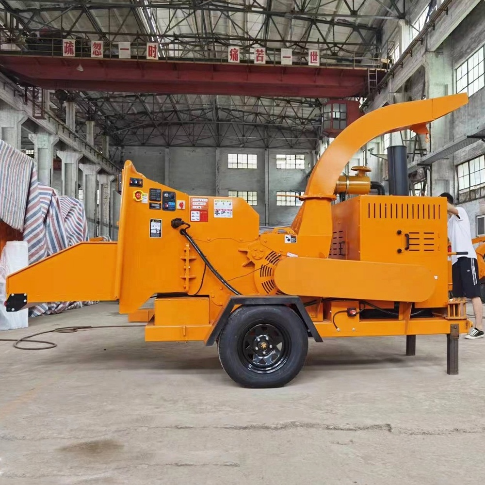 VOL-6145 Mobile integrated diesel wood chipper wood shredder chipper for industrial