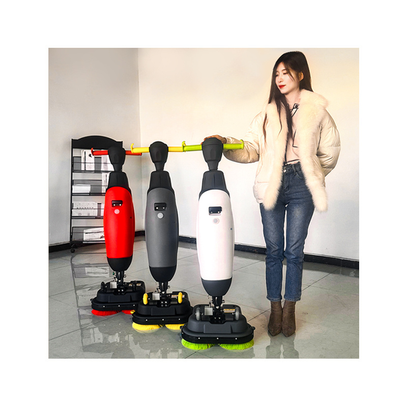 2024 Brand New Product Marble Floor Scrubber Mini Floor Scrubber Machine Hand Push Foldable Floor Scrubber