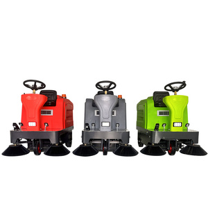 VOL-1260 Automatic Brush Electric Water Rotary Outdoor Steering Wheels Ride On Driving Industrial Street Road Floor Sweeper