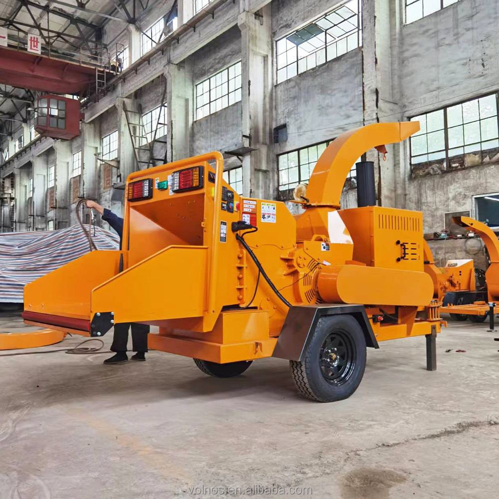 Easy to operate high quality diesel wood chipper forestry machinery wood chipper shredder machine