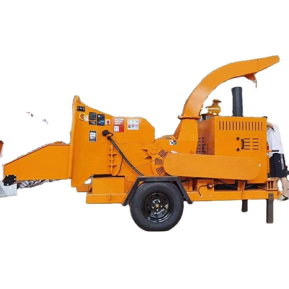 VOL-6145 Mobile integrated diesel wood chipper wood shredder chipper for industrial