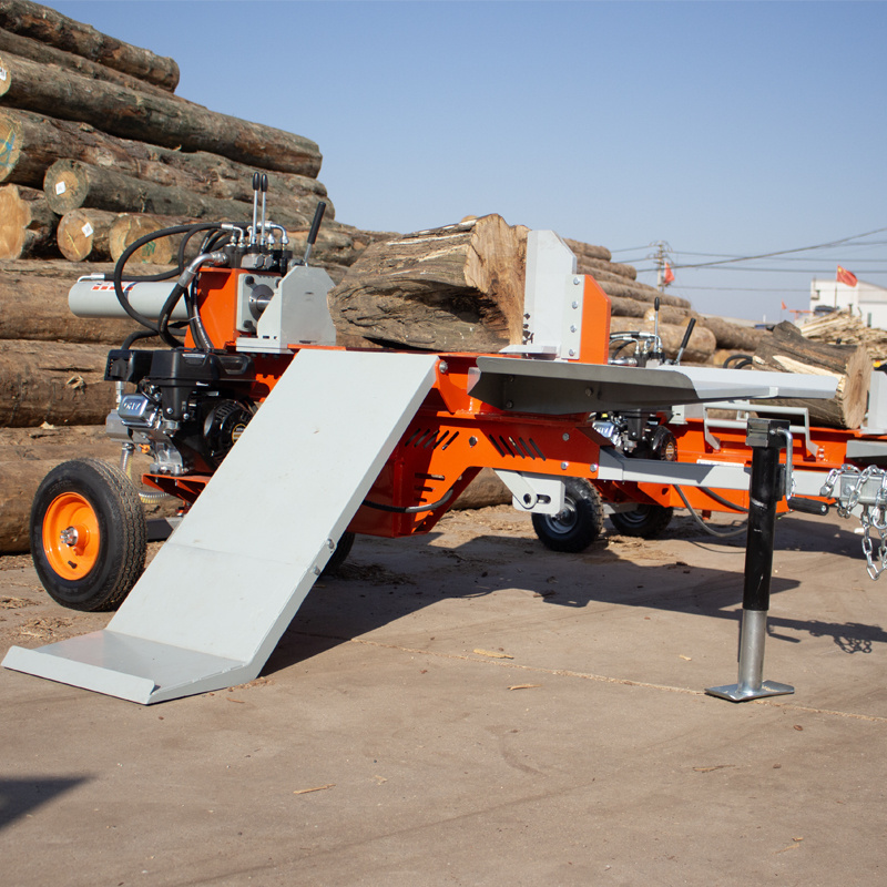 China Machine Wood Cutting 28 ton wood splitter gasoline log splitter hydraulic firewood processor Wood Log Splitter