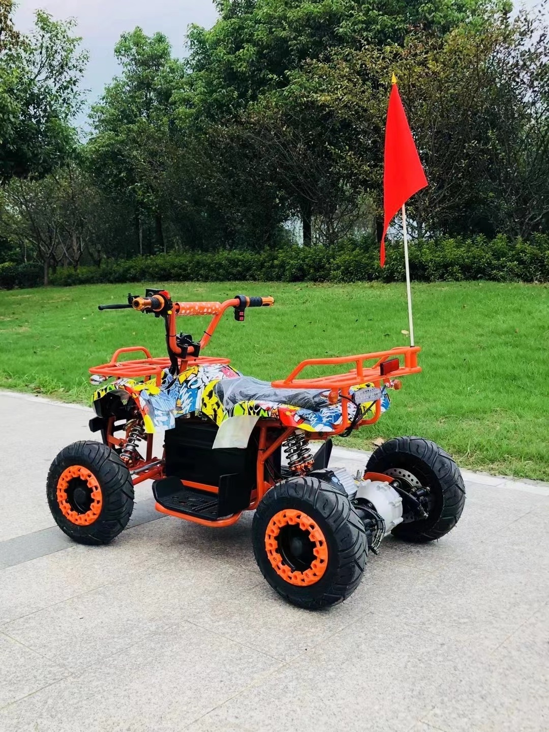 Shaft Drive electric atv quad bike electric four wheeler ATV bike 1200w 48v for kids