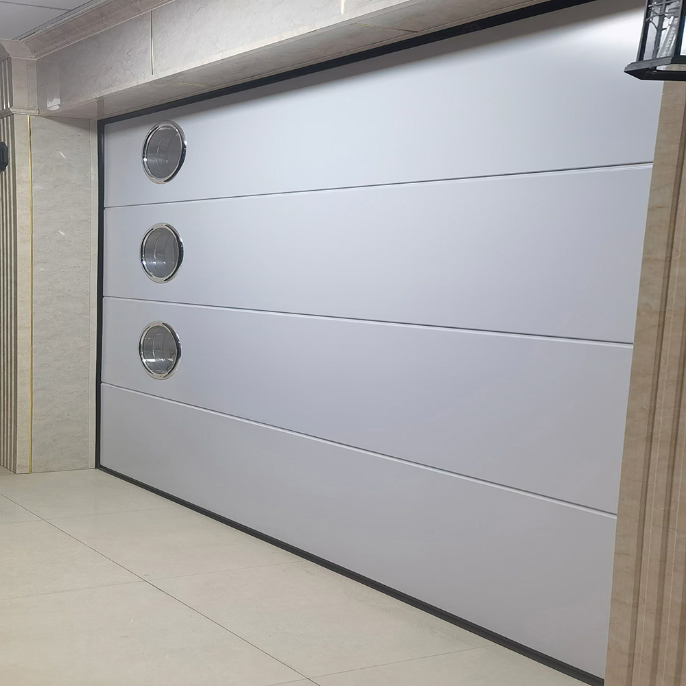 Modern 4 panel 9x7 single garage door for sale