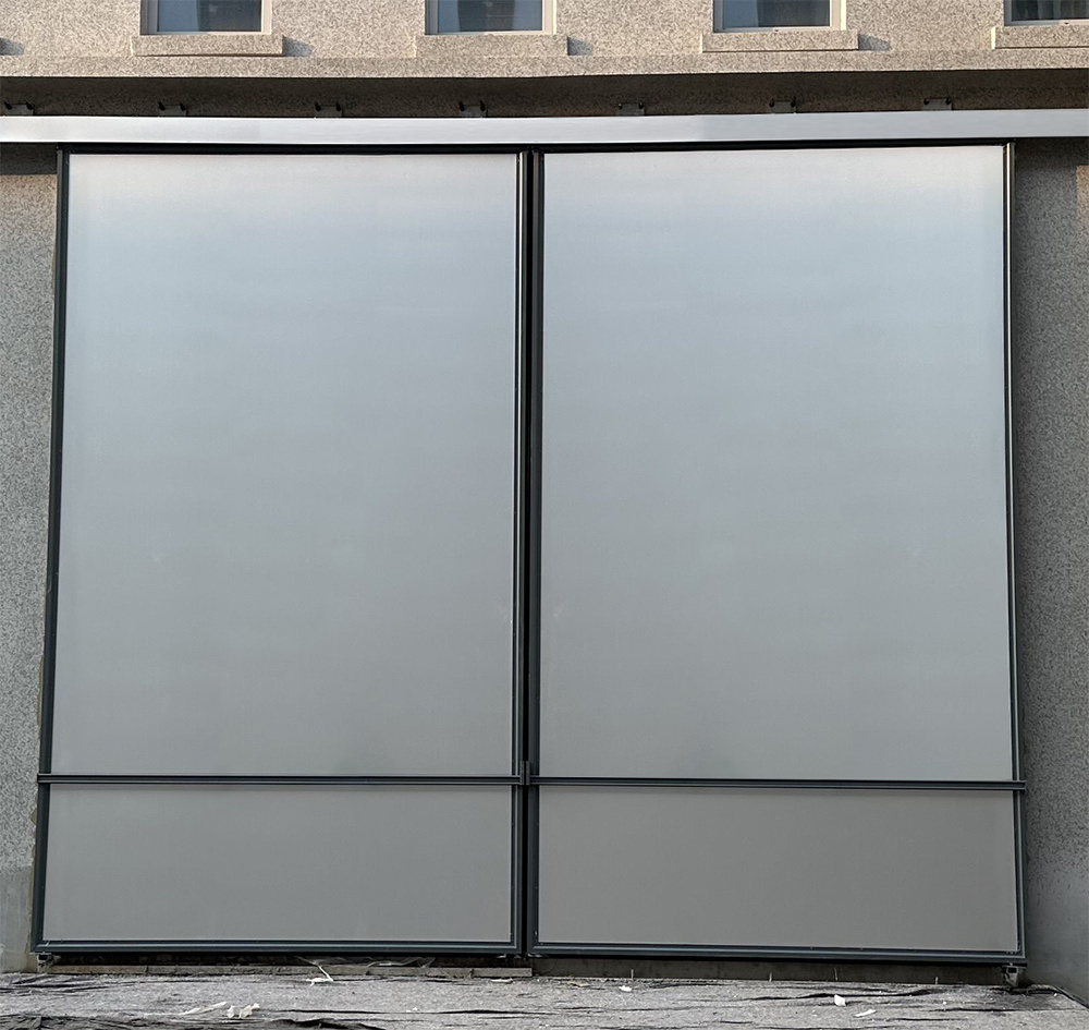 Industrial Warehouse Factory Exterior Aluminum Frame Sliding Door