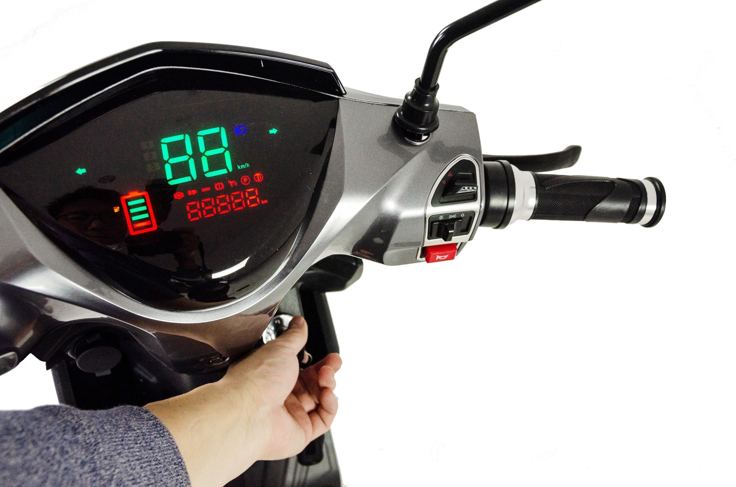 OEM Wholesale 500W Electric Moped Scooter Pedal Assist 48V Elektro Motorcycle New Condition Streetbikes with Full Color Display