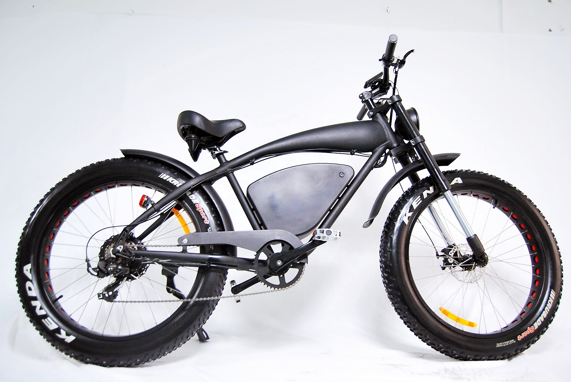 New Design 48V 500W Electric Bike Wide Tires with Big Wheel Snow Beach Cruiser Adult Fat Tire Chopper Bicycle