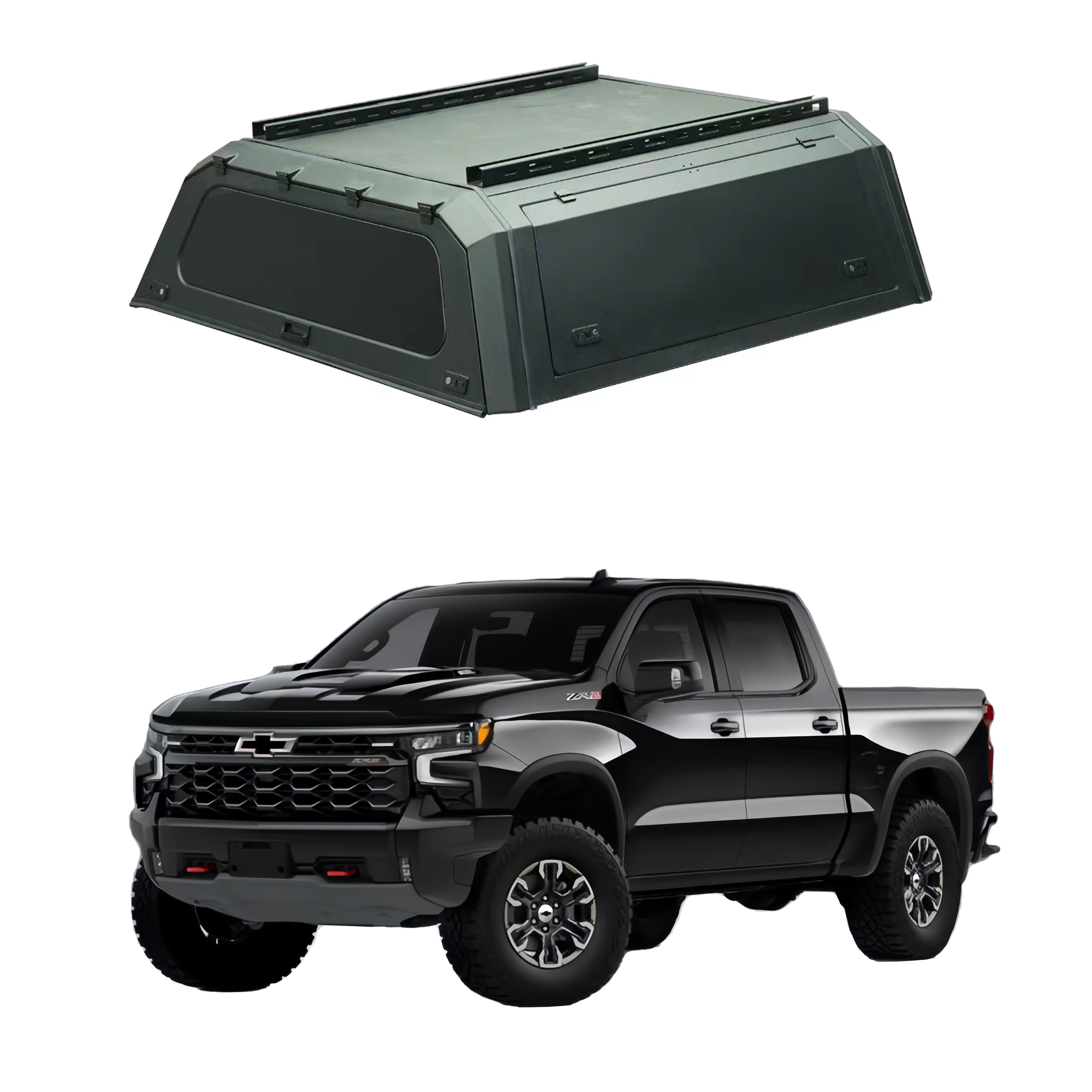 New Design  Pickup Truck Steel Dual Cab 4X4 Pick up Pickup Truck Bed Canopy Topper for Chevrolet chevy silverado 1500/Colorado