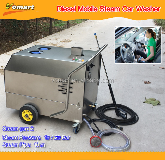 Diesel Mobile steam car wash equipment for outdoor car wash service