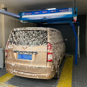 Fully Automated Car Washing Machine with Stainless FrameAutomatic Tunnel Car Wash with Belt Conveyor for Auto Detailing