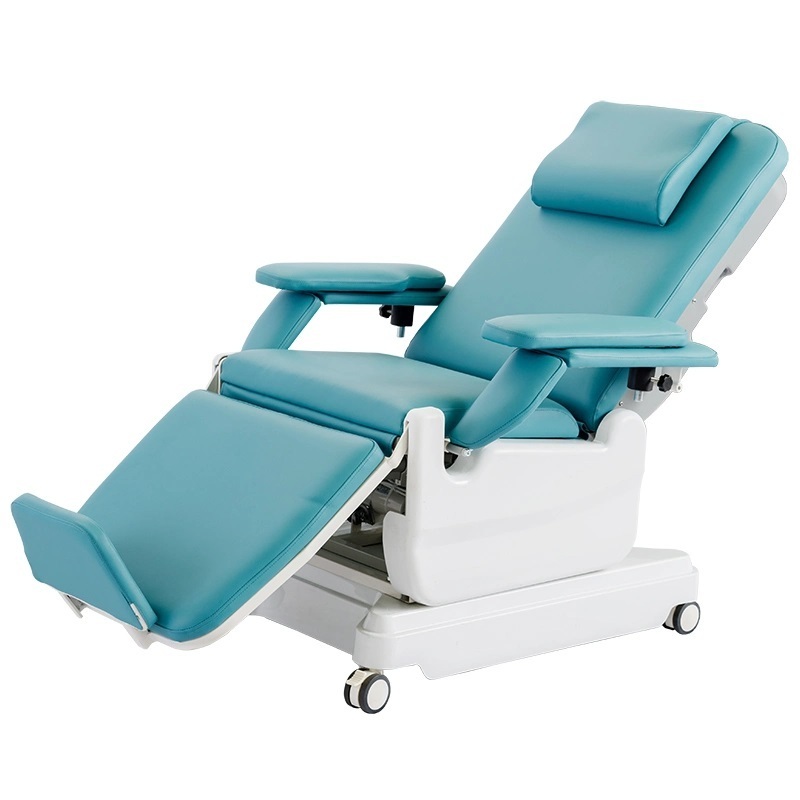 China Manufacturers Cheap Price Quality Three Motors Hospital Adjustable Electric Reclining Dialysis Chair with Wheels