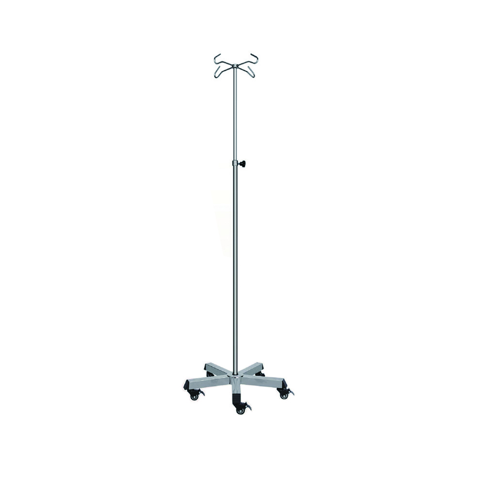 Stainless Steel Medical Hospital Bed Infusion Ceiling Mounted IV Drip Stand