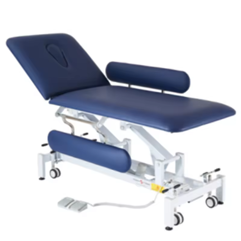 Electric 3 Section Height Back Hospital Traction Examination Table Height Adjustable Medical Physical Therapy Treat Bed