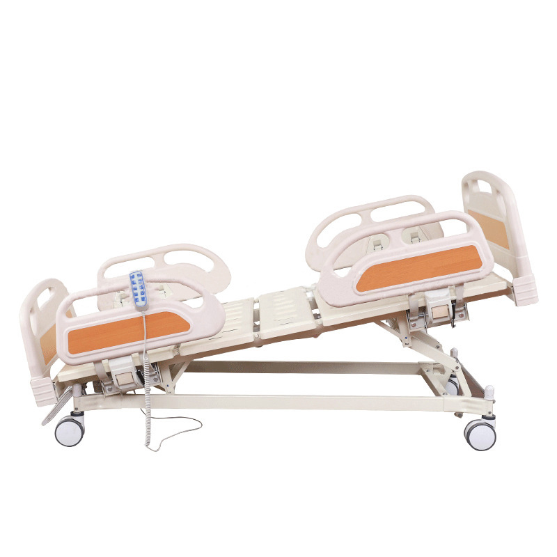 VON Hospital equipment 5 function manual electric adjustable elderly home nursing medical hospital bed wheelchair bed