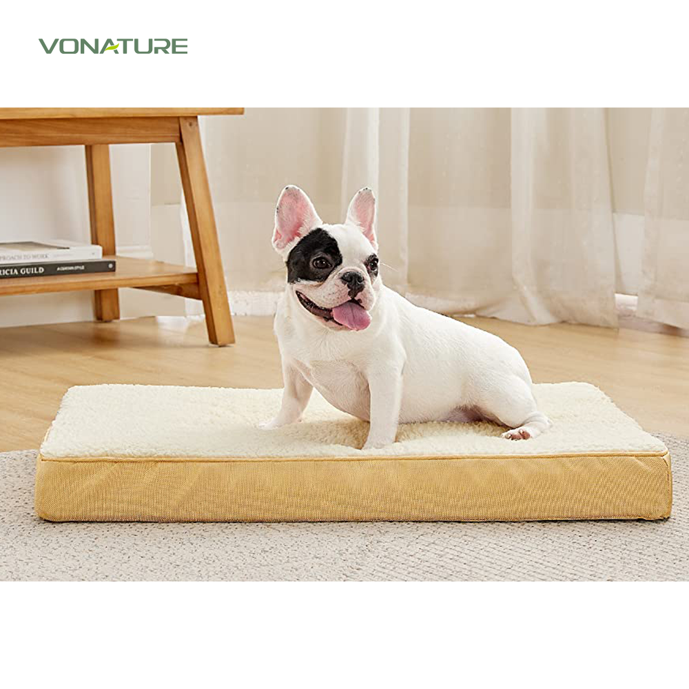 Breathable cooling comfortable plush eco friendly materiai pet beds for dog cat animal