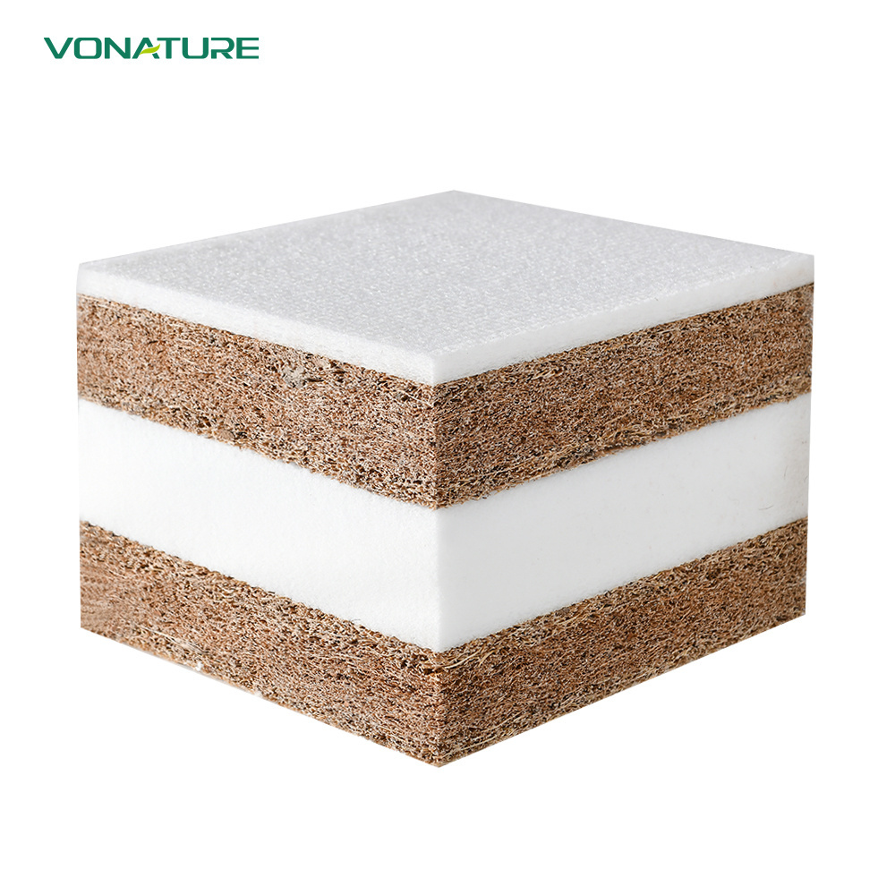 Natural Coir peaceful sleep comfort breathability moderately extra firm coconut coir mattress