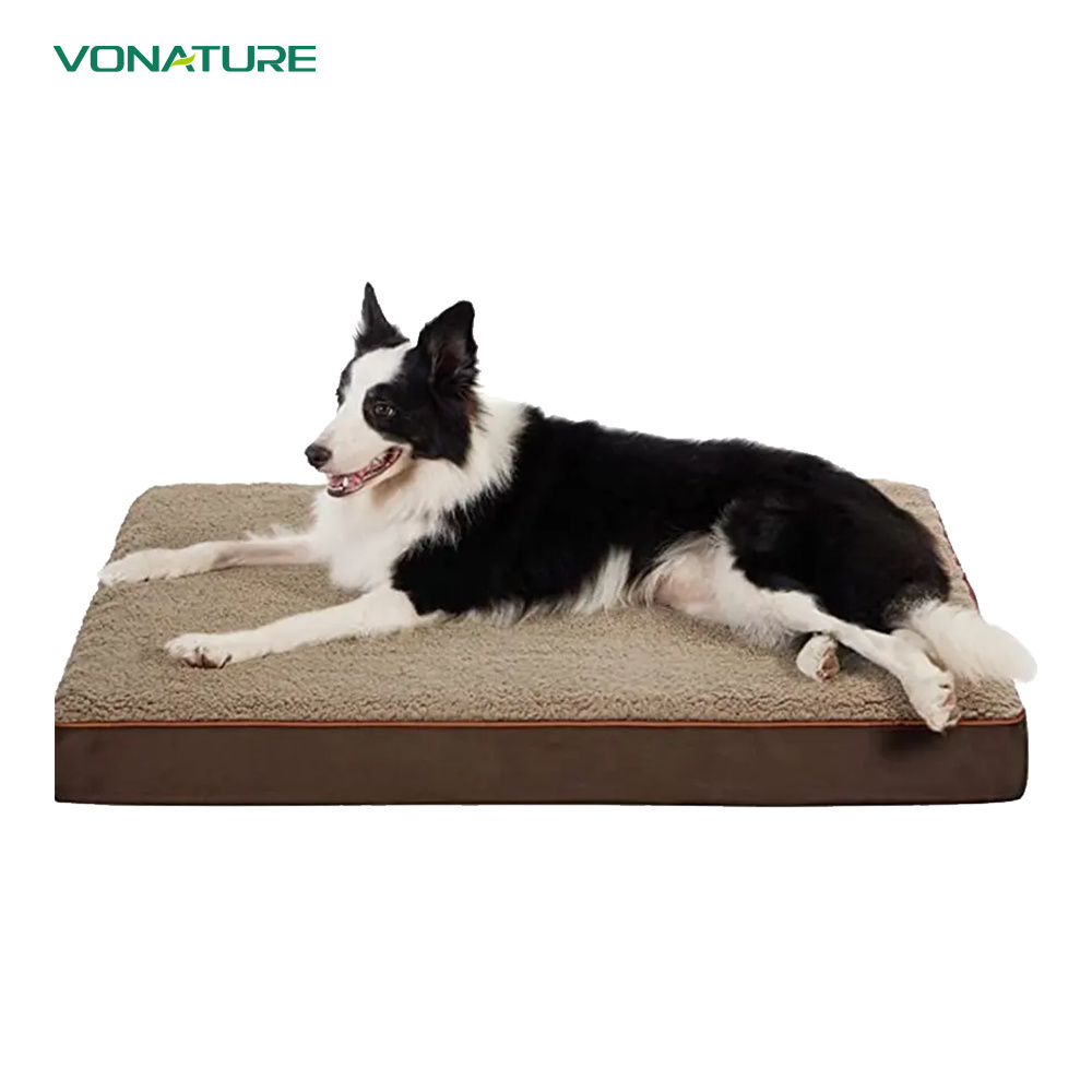 Breathable cooling comfortable plush eco friendly materiai pet beds for dog cat animal