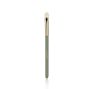 Vonira GHF-117 Premium Quality Medium Fluffy Eye Shader Brush with Gold Copper Green Wood Handle Custom Private Label