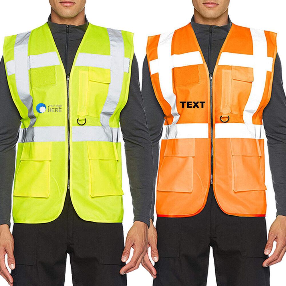 New Customized Pink Two Tones Safety Vest ,With Multi-Pocket Tool