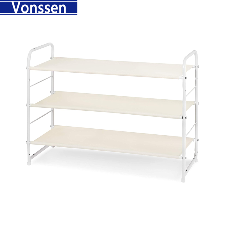 Long Shoe Rack for Closet Stackable Wide Shoe Shelf Organizer and Storage for Floor