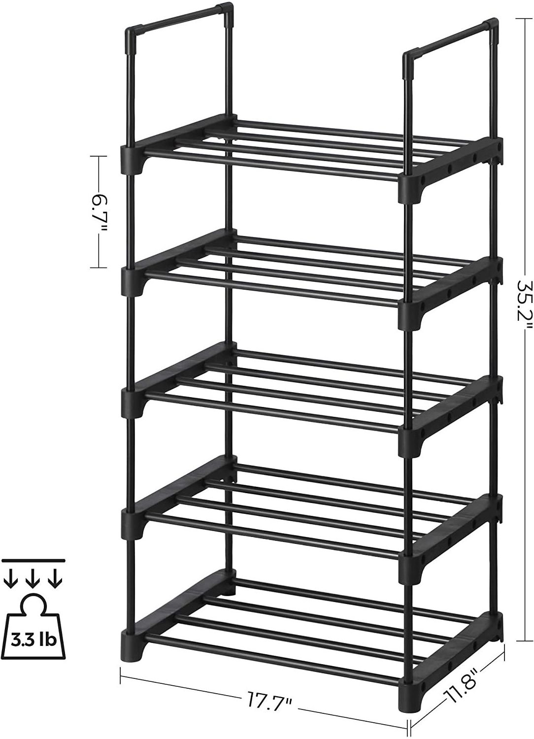 Industrial Low Price Modern Style Metal Set of 2 Metal Shoe Storage Organizer racks