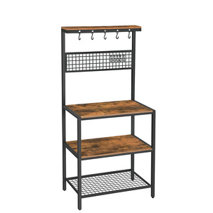 New Kitchen Industrial Kitchen Storage Baker Rack Storage Holders & Racks Modern Multifunction Home Office Mdf&metal Everyday