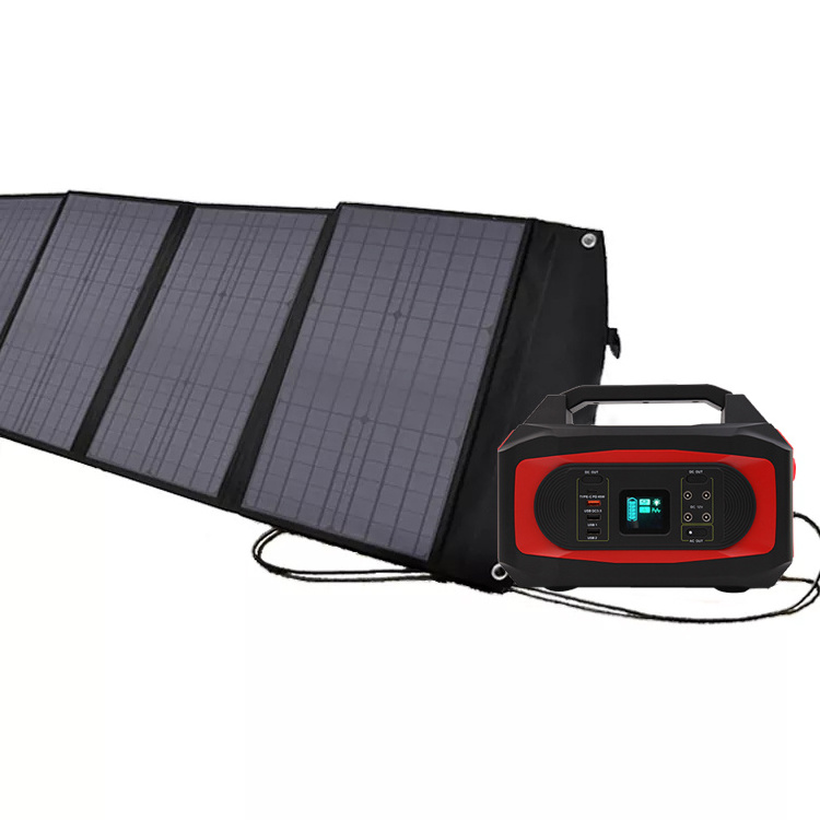 Electric Small Solar System 500 Watt Solar Panel 1000 Watt Portable Power Station Solar Generate System For Outdoor Camping