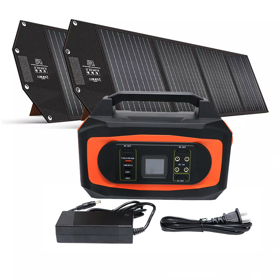 Electric Small Solar System 500 Watt Solar Panel 1000 Watt Portable Power Station Solar Generate System For Outdoor Camping