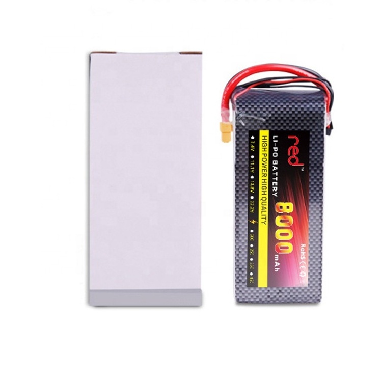 RC Airplane Micro Lipo Battery 3.7V 1S 8000mAh Lithium Pack JST Deans T plug