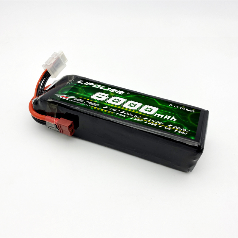 2024 New RC Lipo Battery 3000 5200 6000 7000 8000 10000 mAh 11.1v 14.6v 22.2v 3s 4s 6s 60C for 4x4 Buggy Drone UAV FPV Airplane