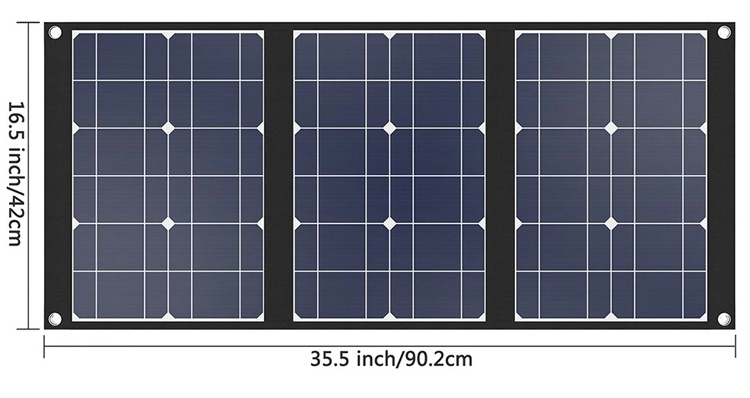 New 50W 100W Solar Panel To Charge Portable Solar Generator Camping Portable Flexible Solar Panel Foldable