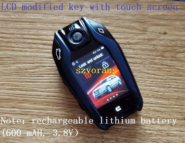 LCD modified key with touch screen