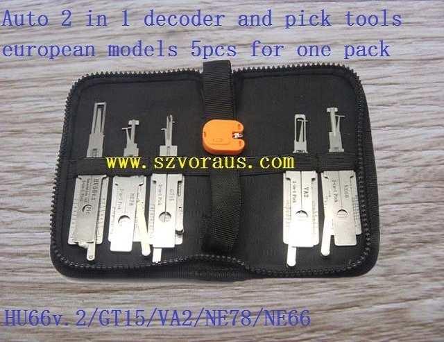 2-in-1 Auto Pick and Decoder Lock Plug Reader (HU66v.2 /GT15 /VA2/ NE78 /NE66)