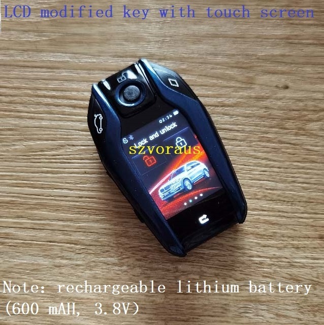 LCD modified key with touch screen