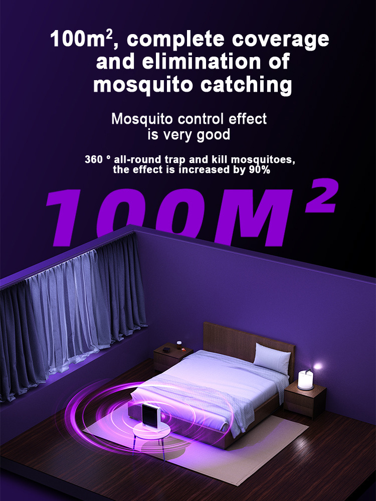 New Black Knight Electric Shock Mosquito Lamp USB Photocatalyst Household Mosquito Trap Charging Mosquito Trap Lamp