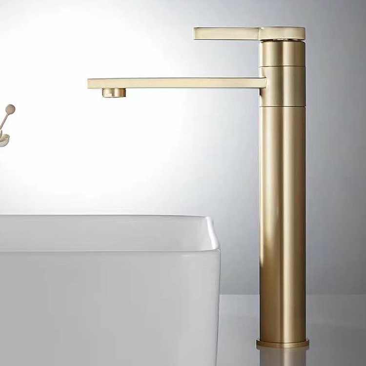 Stainless Steel Freestanding Modern Bathroom Faucet Single Handle Vanity Sink Faucet Rust Free Matte Black Taps Faucet Basin