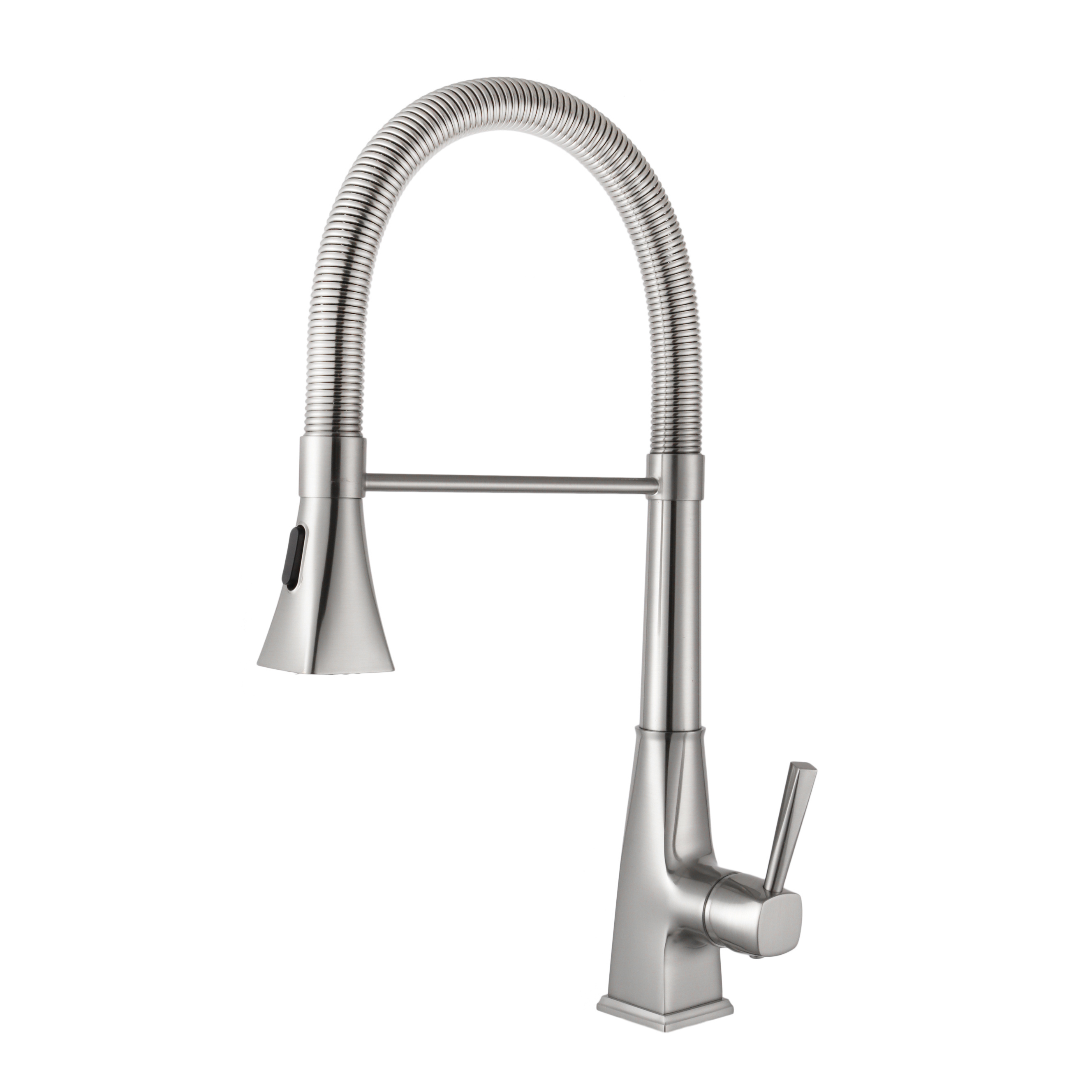 Modern Restaurant Kitchen Brass faucet Hot and Cold Single Handle water tap Brushed Nickel Pull Down pull out Kitchen Faucets