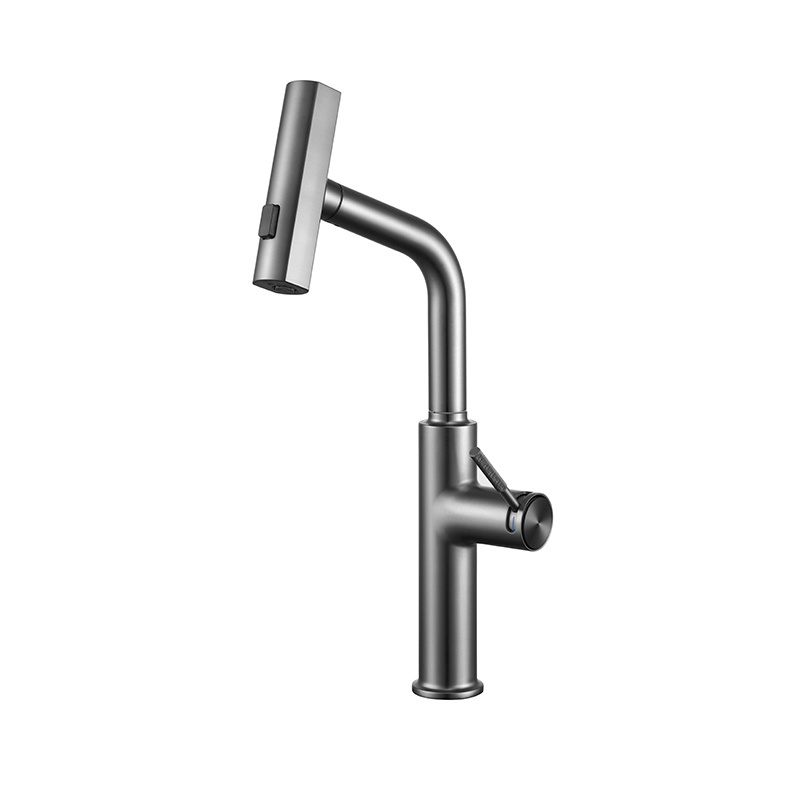 2023 New Design Kitchen Faucet Hot And Cold Water Tap Pull Down Pull Out Sink Mixer Faucet Kitchen Waterfall Faucet