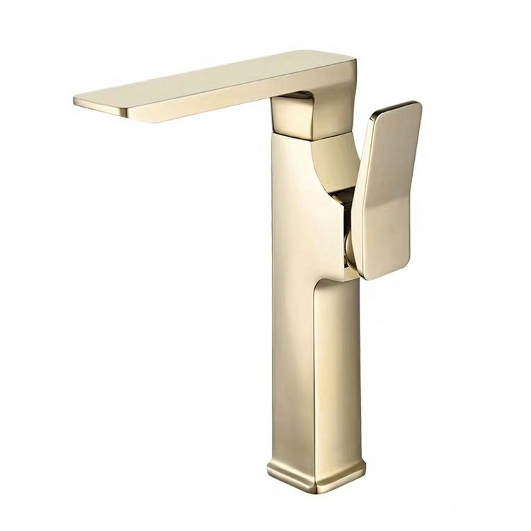 2021 hot sale brass basin faucet Bathroom water tap brushed black gold chrome wash face basin faucet